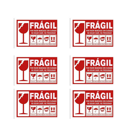 Etiquetas Adhesivas "Frágil"
