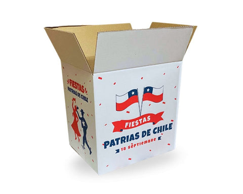 Pack de 10 Cajas Fiestas Patrias -Blanca
