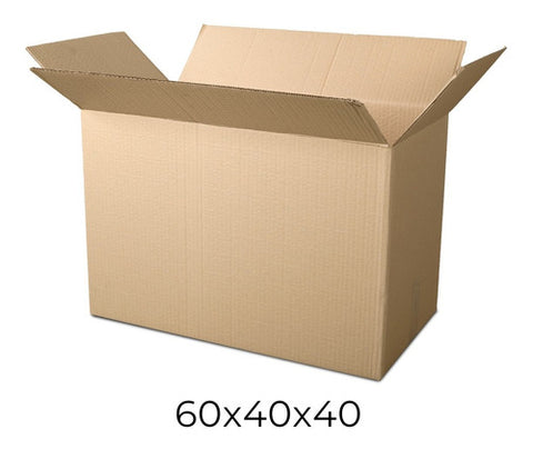 Pack 5 Cajas De Cartón Resistente /60x40x40